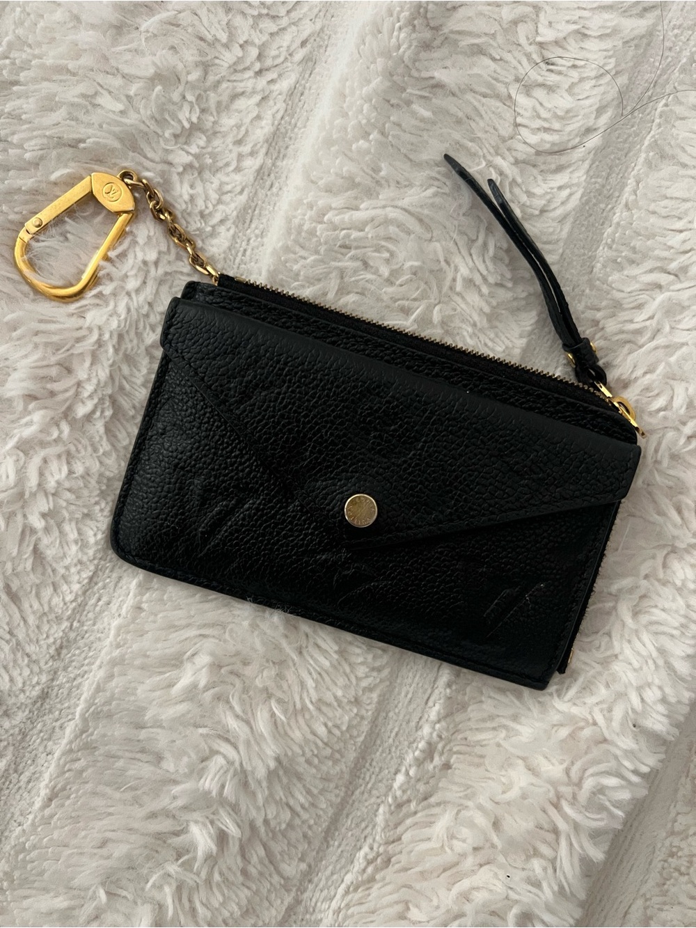 Louis Vuitton Black Card Holder Recto Verso
